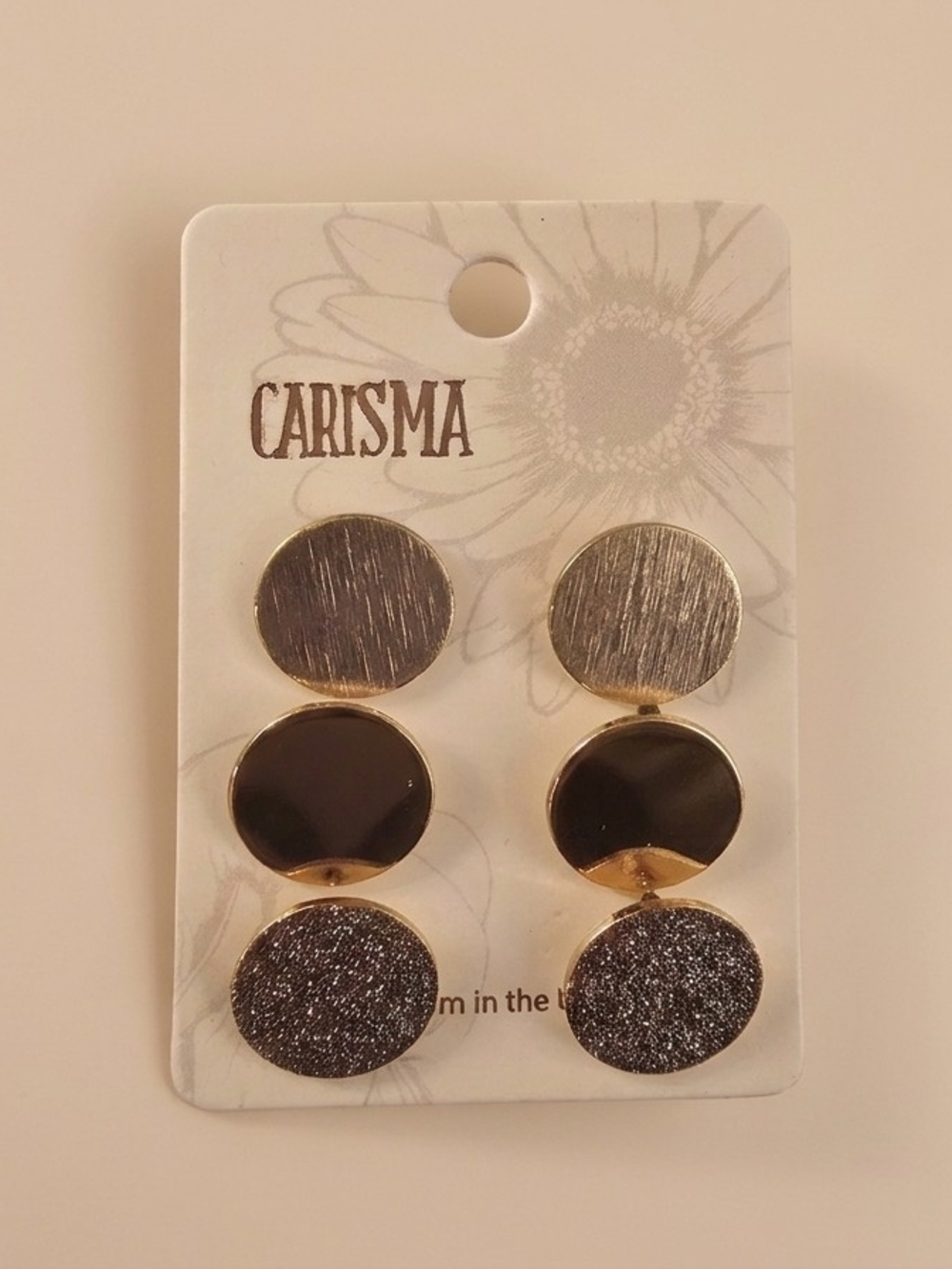 Charisma Gold Tone Triple Pack Post Earrings-NWT!
